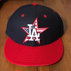 dodger hat with american flag
